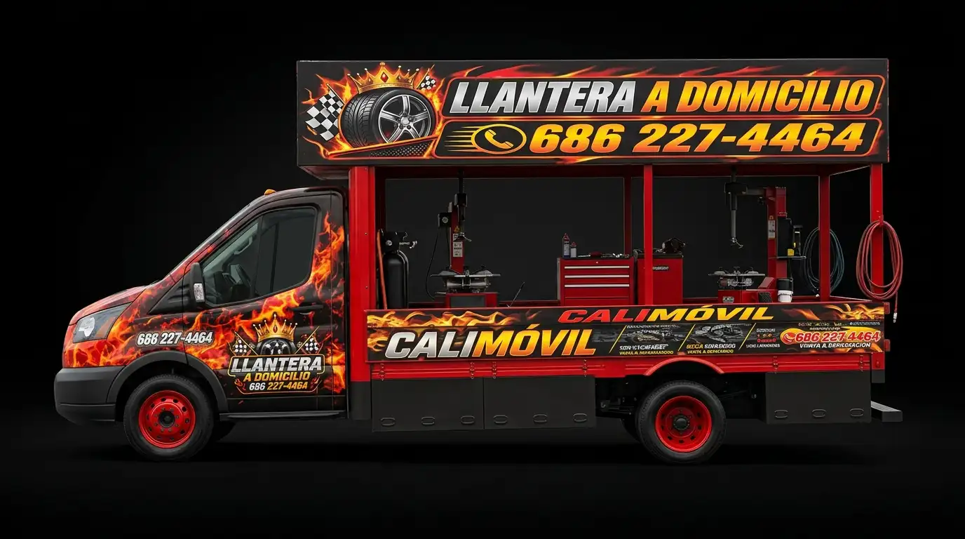 Unidad Calimóvil de Grupo Las Californias, llantera a domicilio